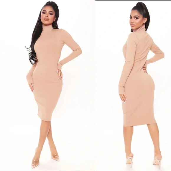burnt orange dress fashion nova Nova Dress in Burnt Orange | OMNES | Dresses | Sustainable & Affordable  Clothing main image 1